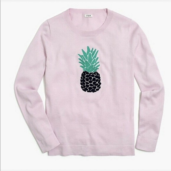 J Crew Pineapple Crewneck Teddy Teddi 